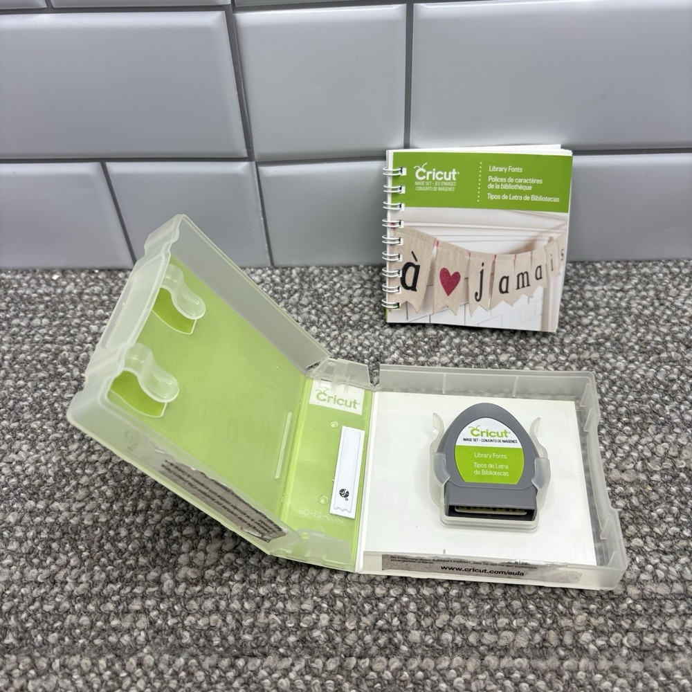 Cricut‎ 2002245 Library Fonts Cartridge 400+ Unique Images 2013